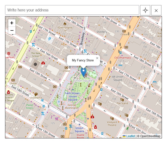 Woo Food delivery - Shortcode Map